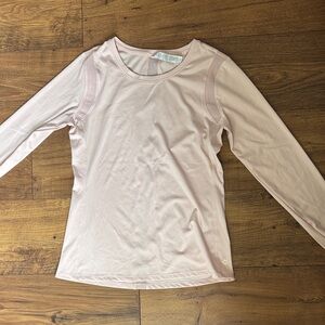 Light Pink Long Sleeve Workout Top